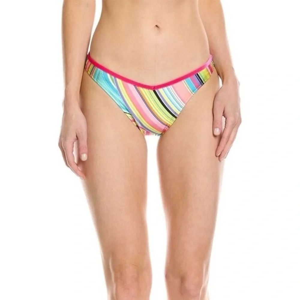 New! SET Frankies Bikinis Dallas Shine Bralette Top Enzo Bottom 31088